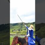 #FGO Artoria Pendragon is riding a horse 👑🐎 #fate #fyp #fgo #anime