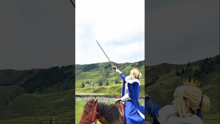 #FGO Artoria Pendragon is riding a horse 👑🐎 #fate #fyp #fgo #anime