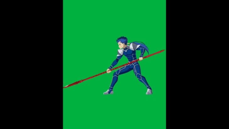 Lancer Green Screen #fate #fatego #fgo #fatestaynight #lancer #alightmotion #greenscreen #fyp #short