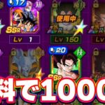 無料でチケットガチャ1000連してみた【ドッカンバトル】