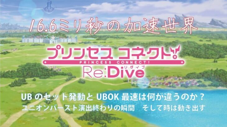 【プリコネR】ユニオンバースト演出終わりの瞬間 UBのセット発動とUBOK最速の違い！