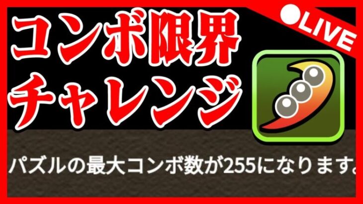 🔴【コンボ限界チャレンジ】最大コンボ255になったらしいよ #ディズニー #パズドラ