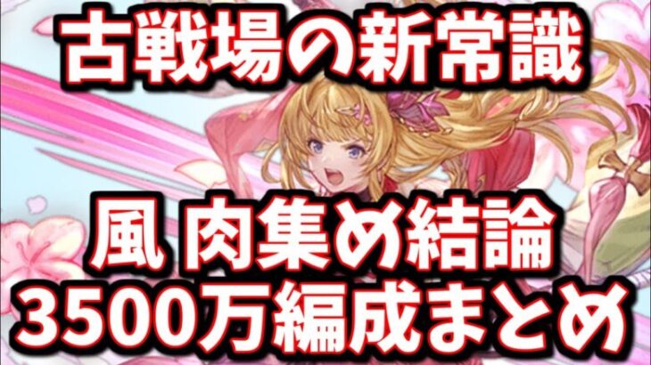 肉集めの常識が覆ってる件＆風古戦場3500万(肉集め)編成まとめ【グラブル】