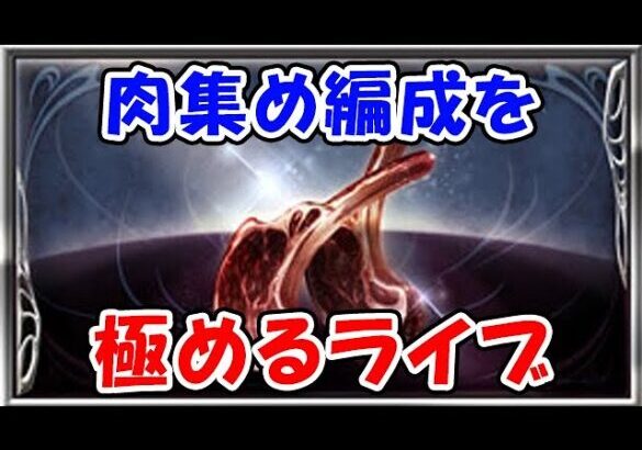 【グラブル】肉集め編成を極めるライブ（ライブ配信）「グランブルーファンタジー」