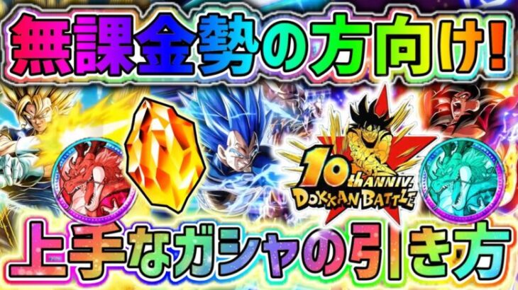 【ドッカンバトル】無課金勢の方必見！10周年ガシャの上手な引き方2選！【DragonBallZDokkanBattle】