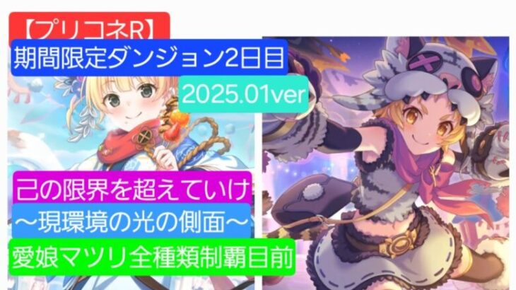 【プリコネR】期間限定ダンジョン2日目(2025年1月版)