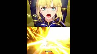 Fate Collab Honkai Star Rail Artoria Noble Phantasms comparison #Artoria #Fgo #Hsr #honkaistarrail