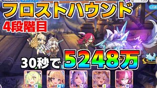 【プリコネR】4段階目 フロストハウンド 5248万 30s持ち越し編成【5月クランバトル】【クラバト】