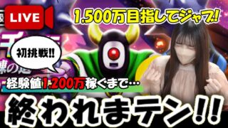 【ドラクエウォーク】暑すぎる…そうだ定点狩りしよう！初の経験値1,200万稼ぐまで終われまテン！！