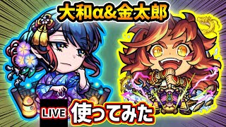 【🔴モンストライブ】エンベズラーさん！？『大和α・金太郎』獣神化改を使ってみた【けーどら】