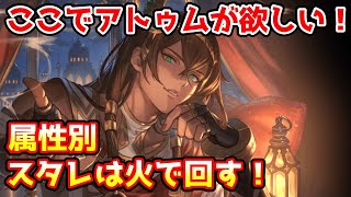 【グラブル】ここでアトゥム引きたい！水着キャラ入り属性別スタレは火で回す！