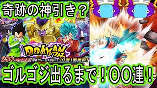 【ドッカンバトル】ゴルゴジドッカンフェスガシャ目玉出るまで！○○連！超神引き？奇跡の引きでした！