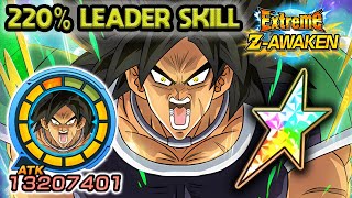 220% LEADER SKILL! 100% EZA AGL WRATHFUL BROLY! Dragon Ball Z Dokkan Battle