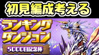 【生放送】ランダン5000日記念杯 初見!編成考える!【パズドラ】