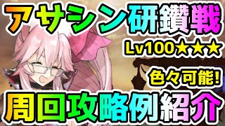 【FGO】翁いなくてもいけるしカーマちゃんもいける！アサシン冠位研鑽戦Lv100★★★の周回攻略例紹介！＜フレ募集有り＞【ゆっくり】