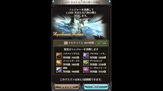 グラブル　天元光属性ソロ討伐　称号取得チャレンジ１００回目までにゲットできるのか？！