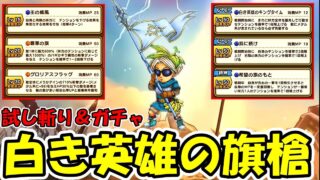 【ドラクエウォーク】白き英雄の旗槍出るまでガチャ＆最速武器検証やってくぞー！！