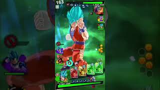 Green Card POWER! 💚 SSB Goku DESTROYS Ultra Vegito ⚡#shorts #subscribe #dragonballlegends