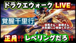 [ドラクエウォーク]正月なんて関係ない！レベリングやるよ！新規さんや初見さんお気軽に雑談 質問なんでも