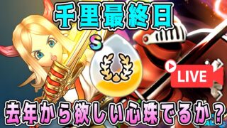 【ドラクエウォーク】千里最終日。去年から欲しい心珠出るか？【dqw】