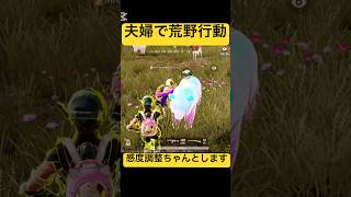 【夫婦で荒野行動】ハスキーの鳴き声はヒヒィーンじゃねえ！！今回の動画をきっかけに感度調節はじめます😳 #荒野行動 #荒野行動iphone勢 #gaming #animals #夫婦