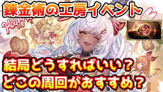【グラブル】錬金術の工房イベントは結局どうすればいいのか、どこを周回するのがおすすめかについて解説！