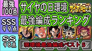 【ドッカンバトル】サイヤの日環境最強編成ランキングベスト5位！＆最強サブランキング「11周年完全版」リバ魔べジ入りで最強編成変更！リバ魔べジリーダーとしては？一応６～10位も！