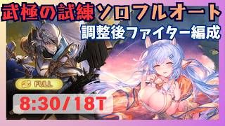 武極の試練ソロフルオート 無敵調整後オリジンファイター編成 8:30/18T【グラブル】