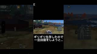 ギリギリ生存したので一旦回復しようとしたら… #荒野行動 #壁ドン #事故 #りんぐん作戦本部